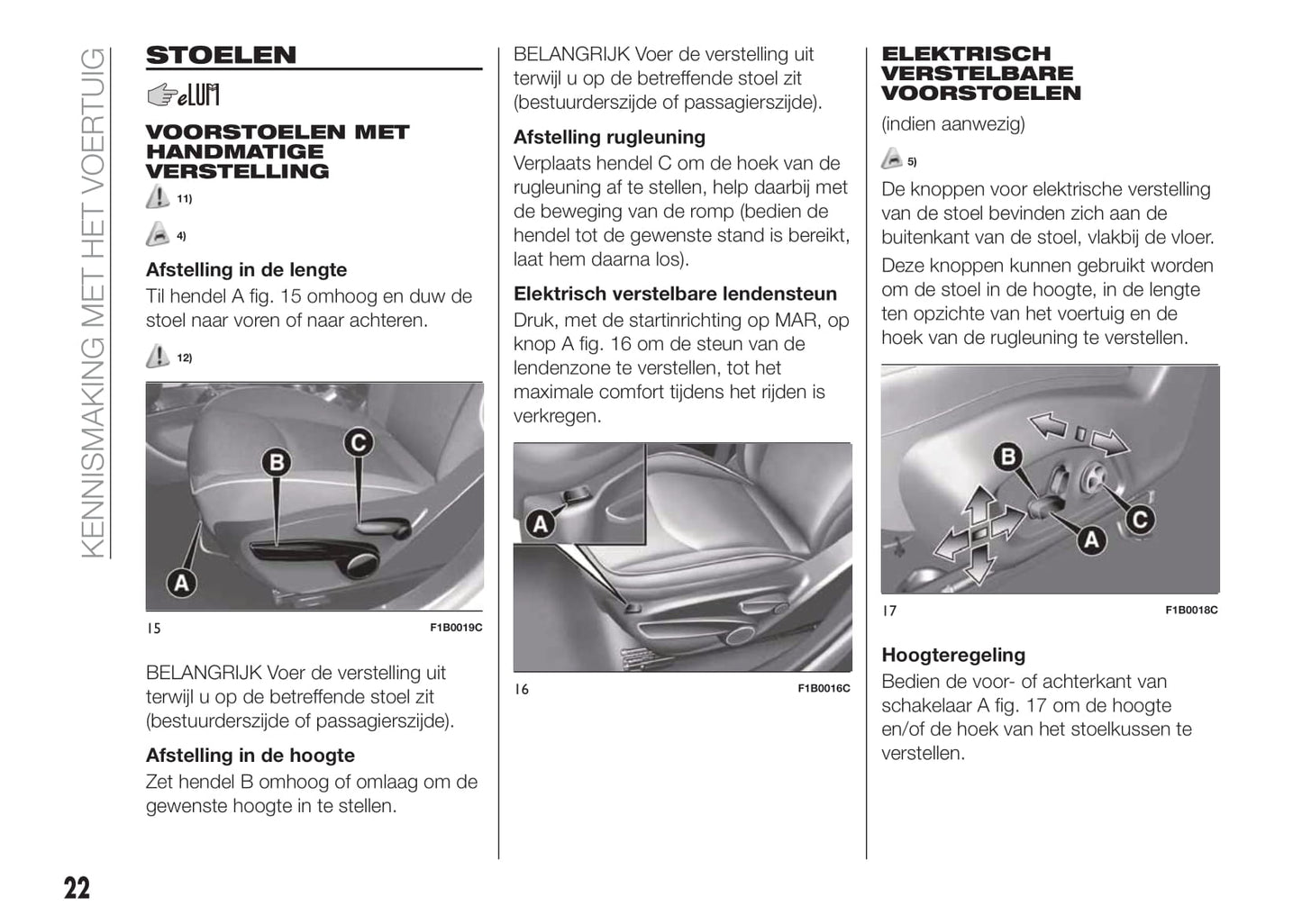 2018-2019 Fiat 500X Bedienungsanleitung | Niederländisch