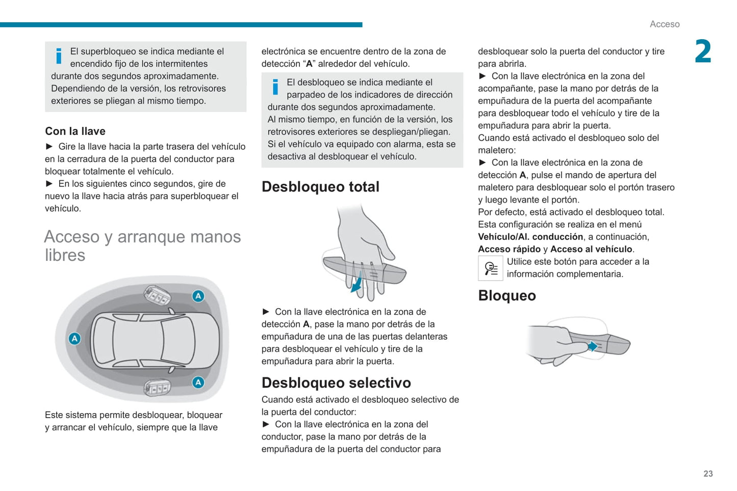 2020-2021 Peugeot 308 Bedienungsanleitung | Spanisch