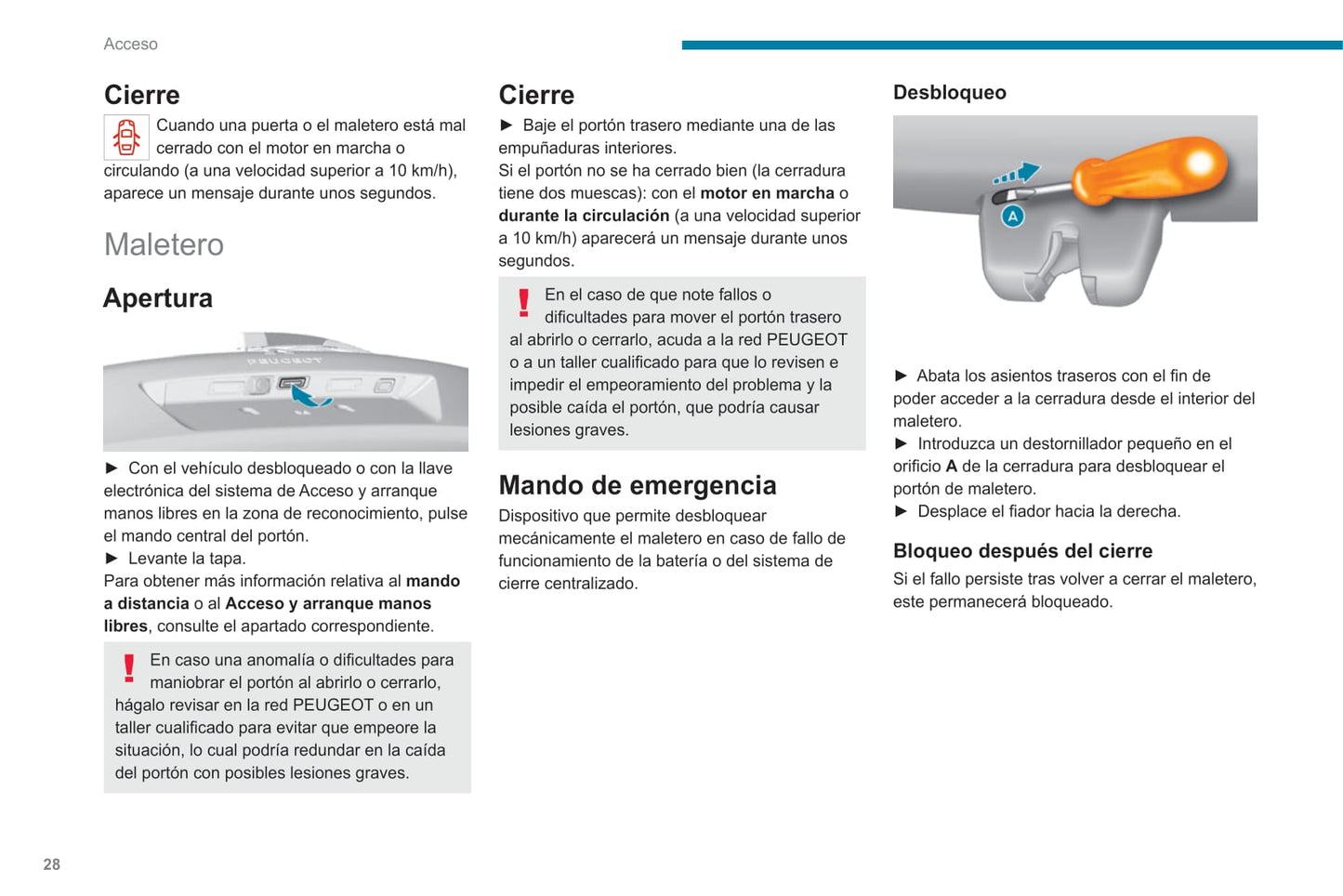 2020-2021 Peugeot 308 Bedienungsanleitung | Spanisch
