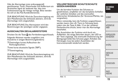 2013-2014 Fiat Bravo Bedienungsanleitung | Deutsch