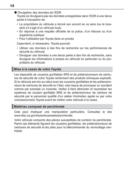 2018 Toyota 4Runner Bedienungsanleitung | Französisch