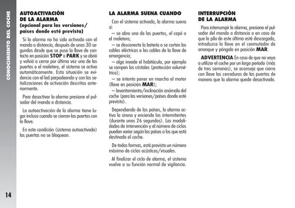 2003-2005 Alfa Romeo 156 Gebruikershandleiding | Spaans