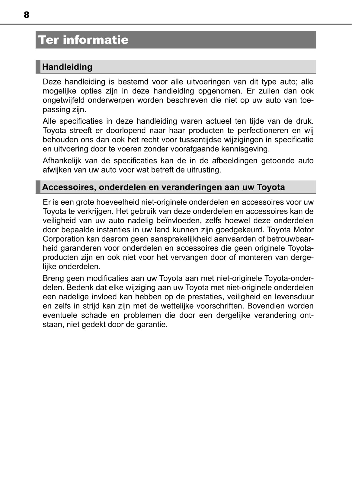 2019 Toyota Camry Hybrid Bedienungsanleitung | Niederländisch
