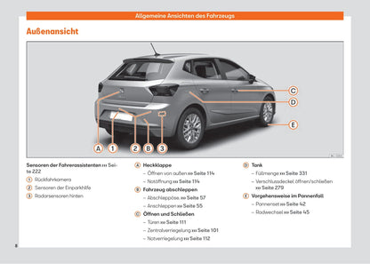 2021-2023 Seat Ibiza Bedienungsanleitung | Deutsch