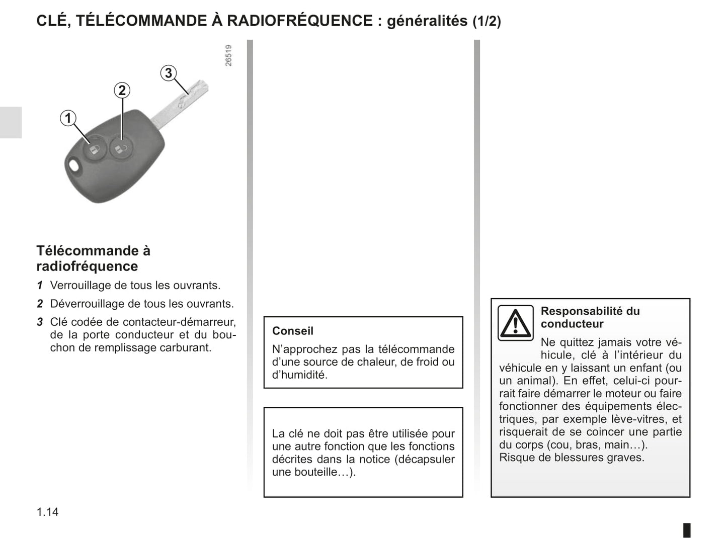 2012-2013 Renault Kangoo Manuel du propriétaire | Français