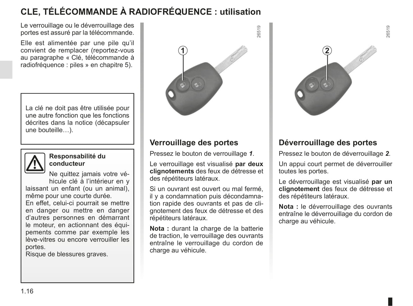 2012-2013 Renault Kangoo Z.E. Owner's Manual | French