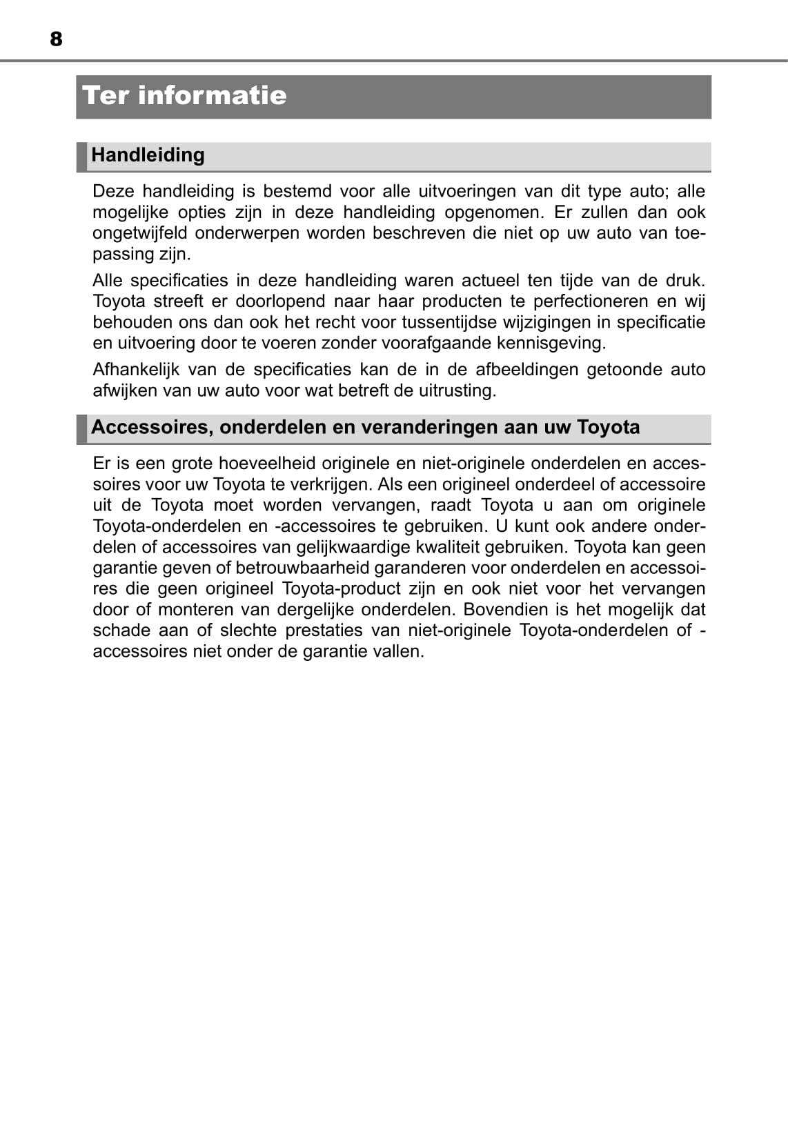 2014-2017 Toyota Yaris Manuel du propriétaire | Néerlandais