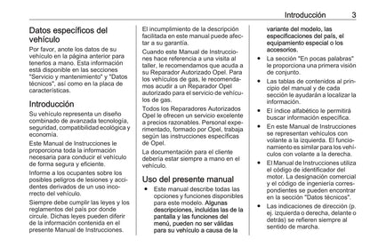 2018-2019 Opel Zafira/Zafira Tourer Owner's Manual | Spanish