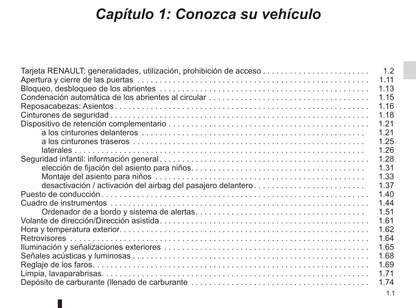 2016-2017 Renault Captur Bedienungsanleitung | Spanisch