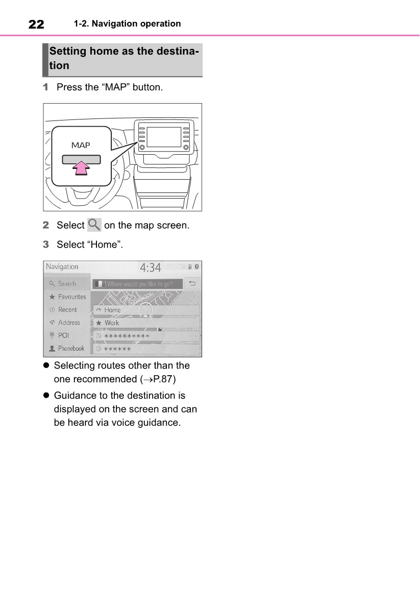 Toyota Yaris Cross Navigation / Multimedia Gebruikershandleiding 2021 - 2023