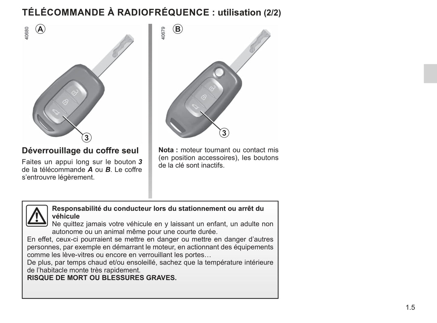 2019-2020 Renault Twingo Owner's Manual | French