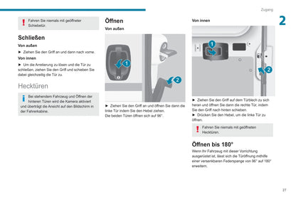 2019-2021 Peugeot Boxer Owner's Manual | German