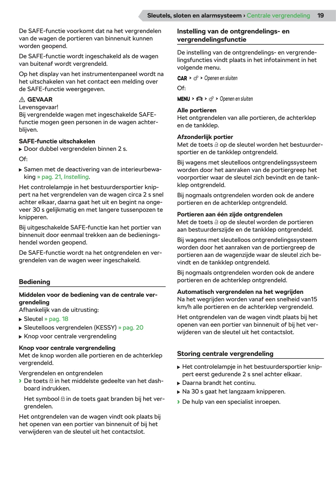 2019-2022 Skoda Scala Bedienungsanleitung | Niederländisch
