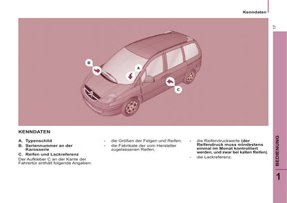 2008-2014 Citroën C8 Manuel du propriétaire | Allemand