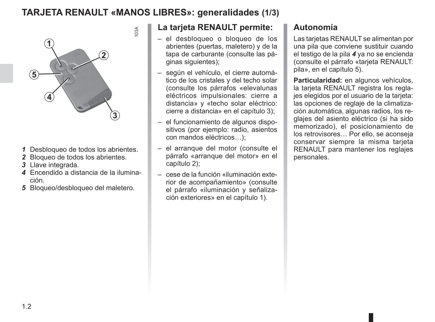 2012-2015 Renault Espace Manuel du propriétaire | Espagnol