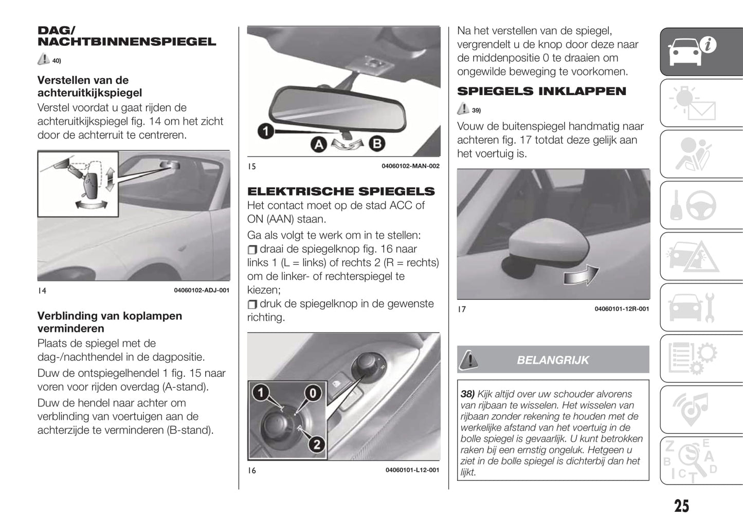 2018-2019 Fiat 124 Spider Gebruikershandleiding | Nederlands