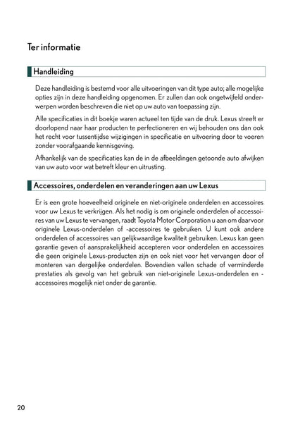 2014-2015 Lexus RX 450h Owner's Manual | Dutch