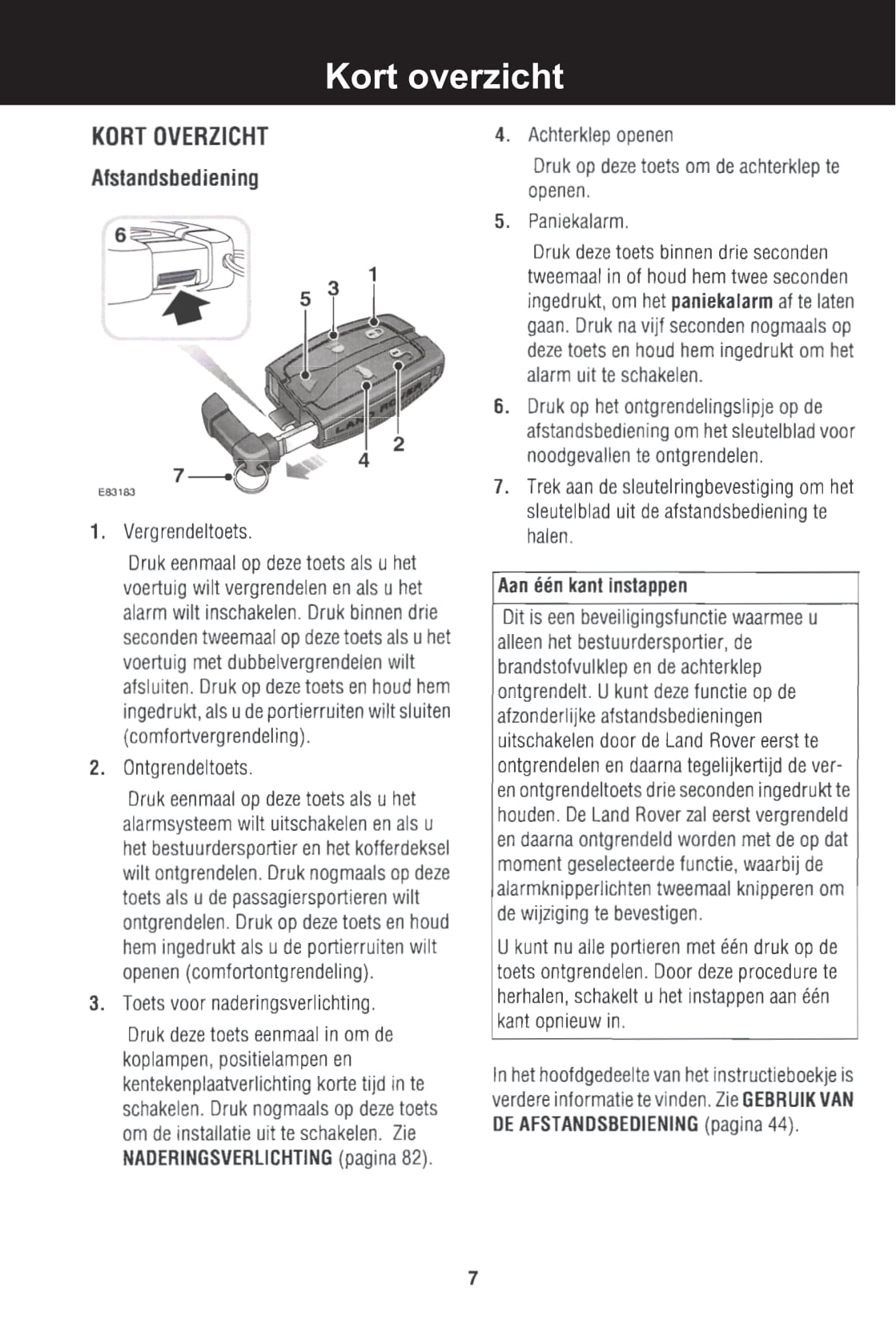 2007-2008 Land Rover Freelander 2 Owner's Manual | Dutch