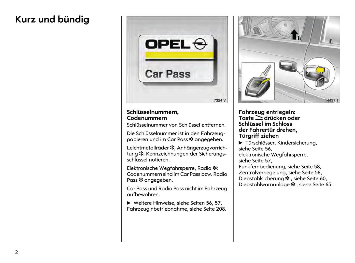 2002-2005 Opel Zafira Bedienungsanleitung | Deutsch