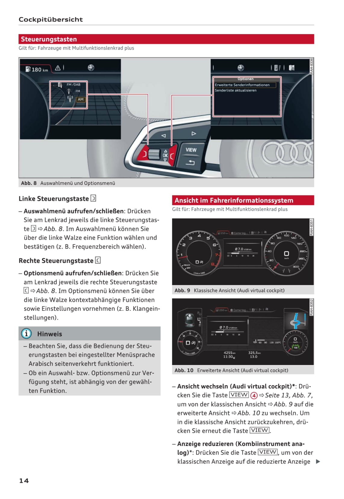 Handleiding Audi A4 (pagina 14 van 16) (Duits)