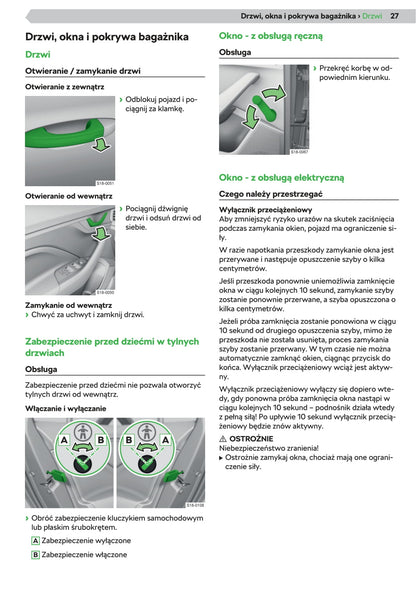 2019-2020 Skoda Scala Owner's Manual | Polish