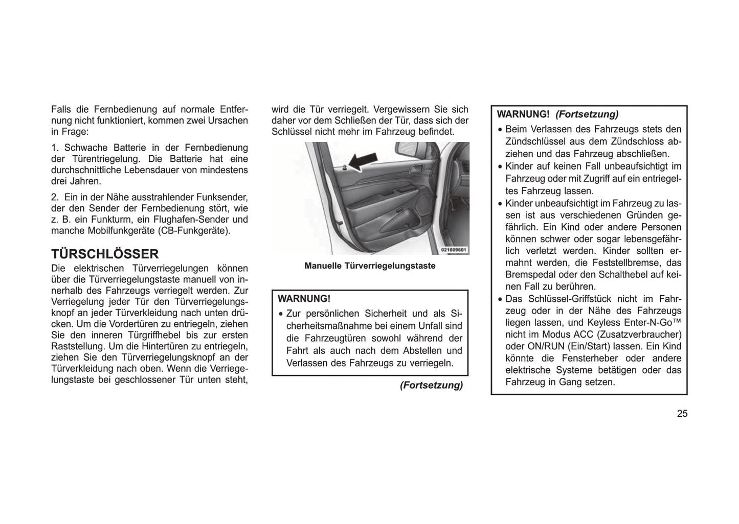 2012-2013 Jeep Grand Cherokee Owner's Manual | German