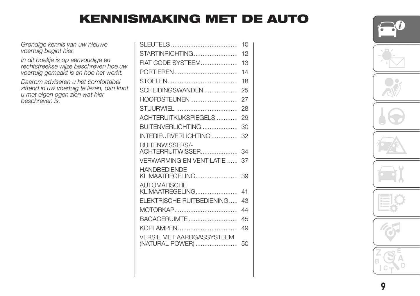 2017-2018 Fiat Doblò Owner's Manual | Dutch