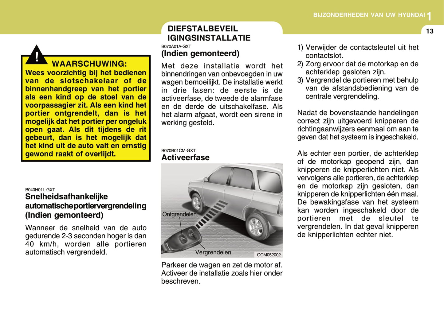 2008-2009 Hyundai Santa Fe Owner's Manual | Dutch