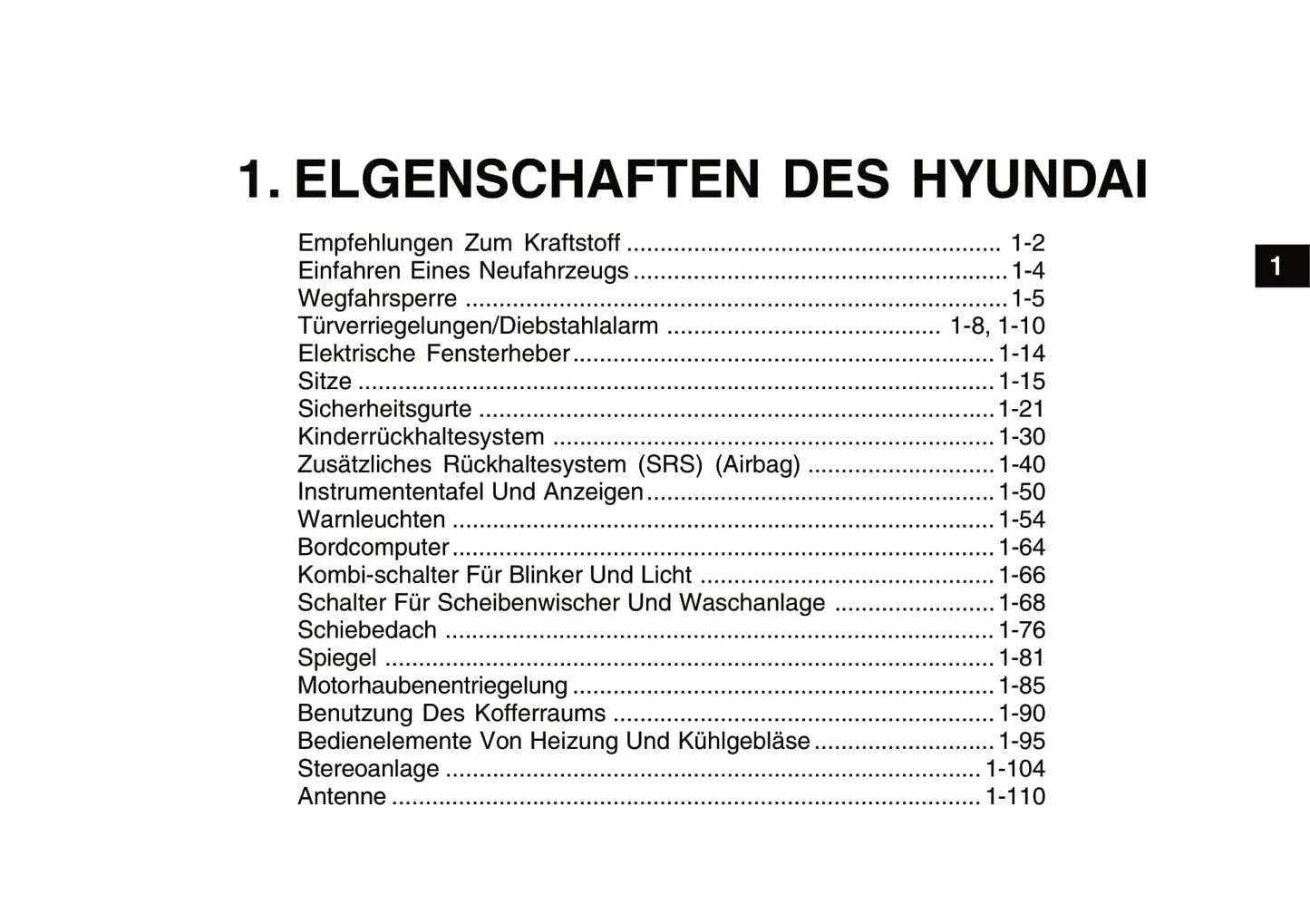 2005-2008 Hyundai Getz Manuel du propriétaire | Allemand