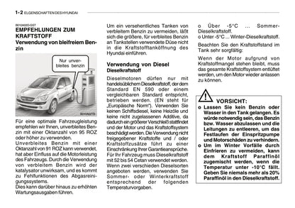 2005-2008 Hyundai Getz Manuel du propriétaire | Allemand