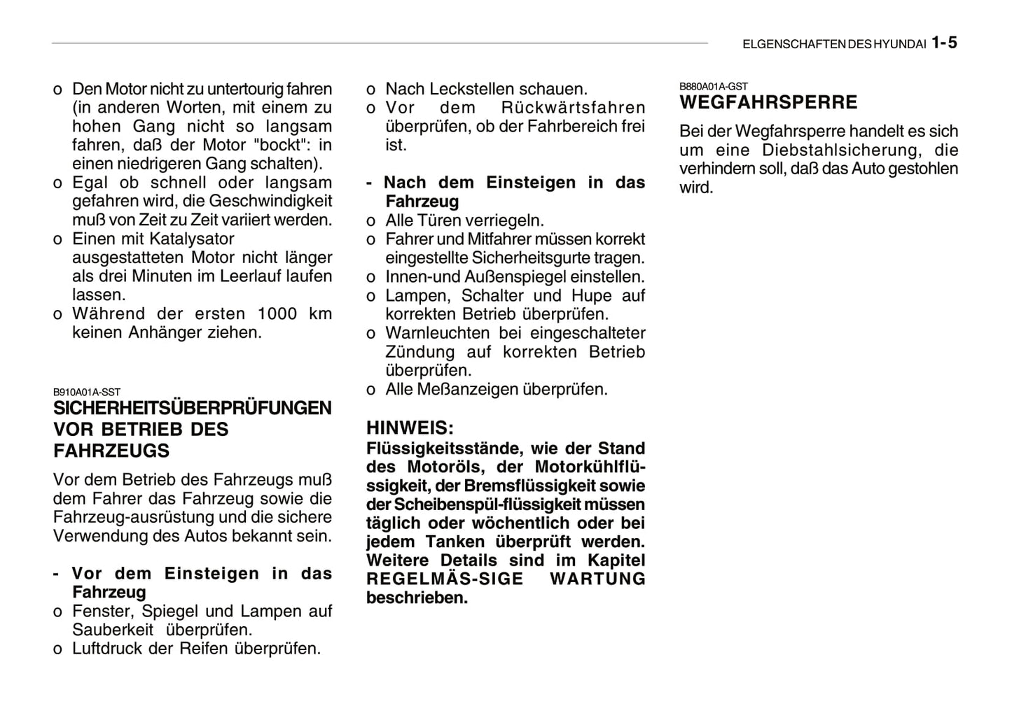 2008-2009 Hyundai Getz Bedienungsanleitung | Deutsch