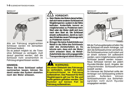 2005-2008 Hyundai Getz Manuel du propriétaire | Allemand