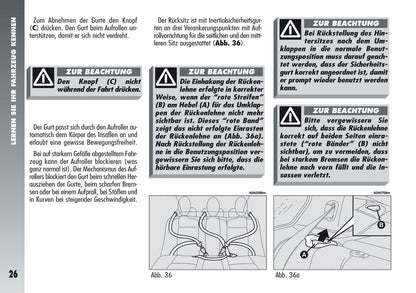 2005-2011 Alfa Romeo 147 Owner's Manual | German