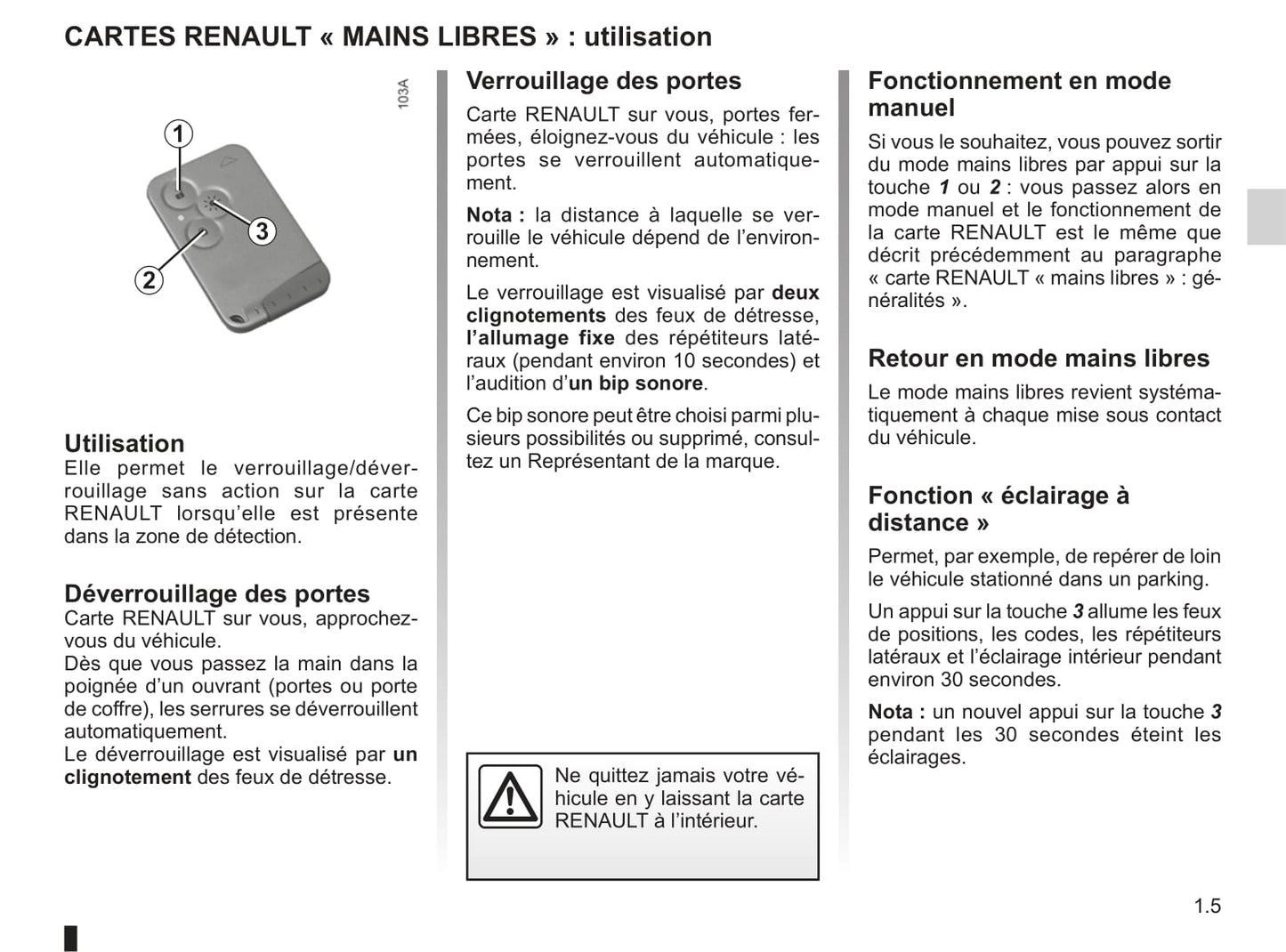 2011 Renault Espace Manuel du propriétaire | Français