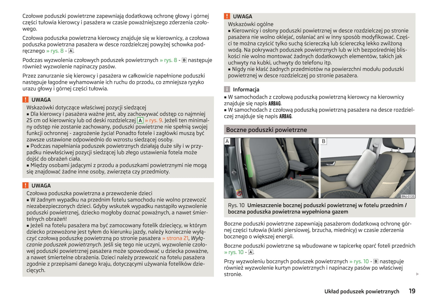 2014-2015 Skoda Fabia Owner's Manual | Polish