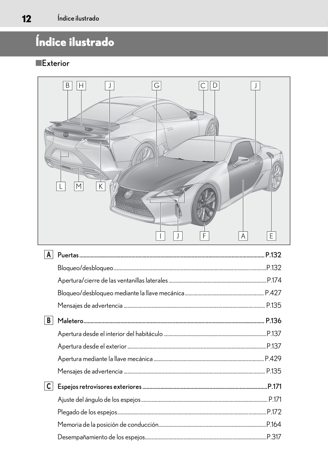 2018-2019 Lexus LC 500/LC 500h Bedienungsanleitung | Spanisch