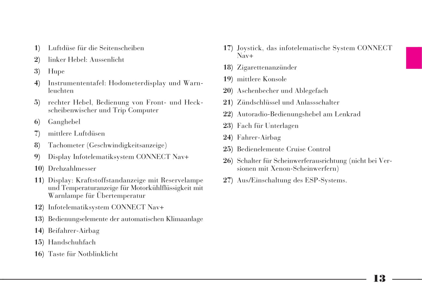 2002-2008 Lanica Phedra Bedienungsanleitung | Deutsch