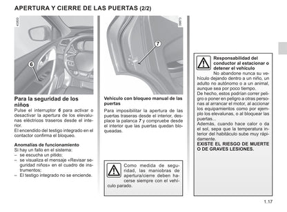 2019-2020 Renault Kadjar Bedienungsanleitung | Spanisch