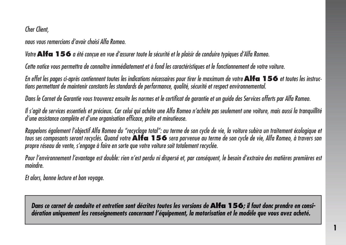 2003-2007 Alfa Romeo 156 Crosswagon Manuel du propriétaire | Français