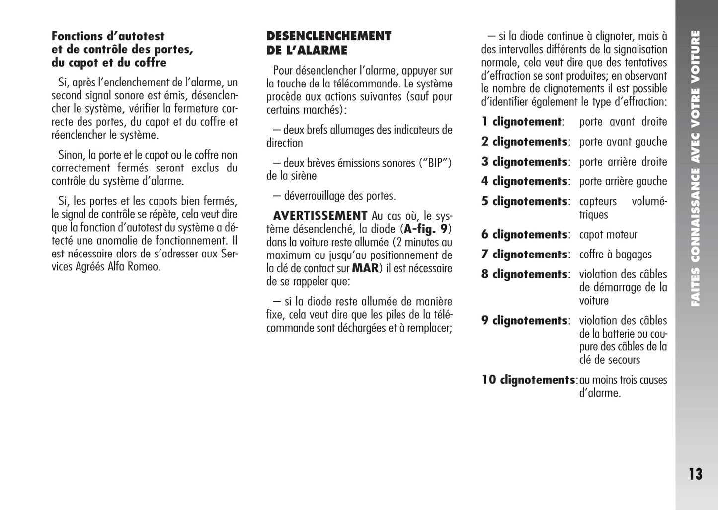 2003-2007 Alfa Romeo 156 Crosswagon Owner's Manual | French