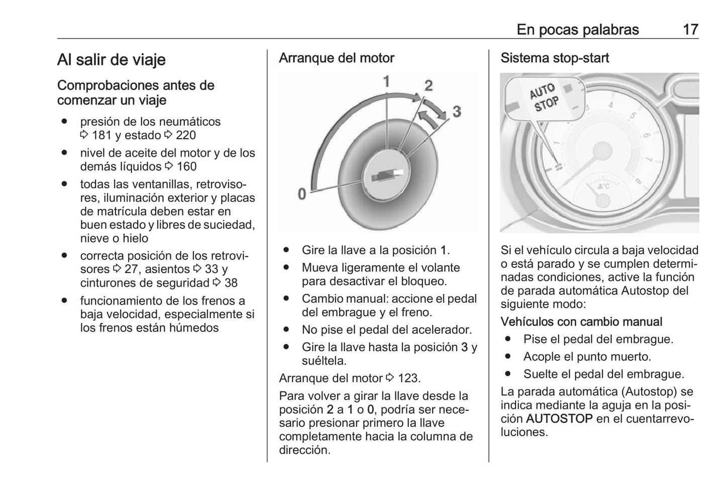 2019 Opel Adam Owner's Manual | Spanish