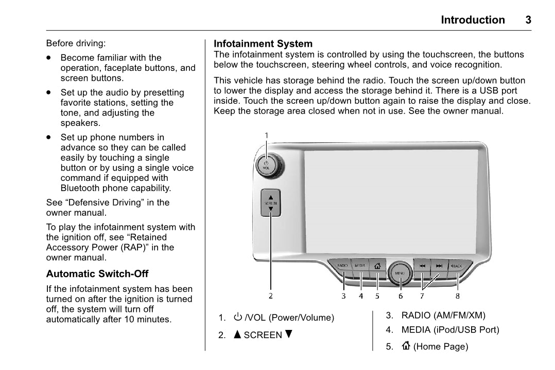 Chevrolet Corvette Infotainment System Bedienungsanleitung 2016