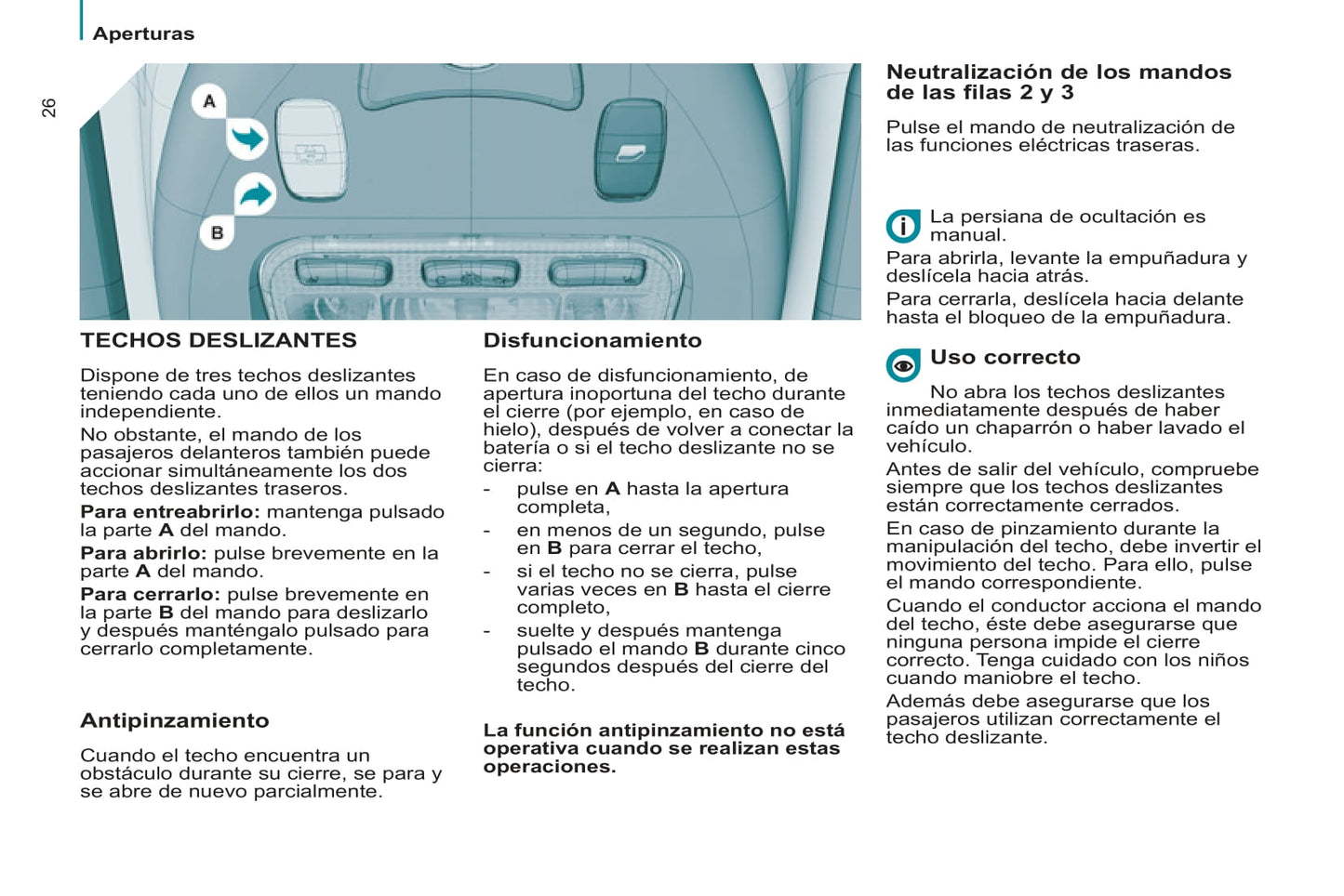 2013-2014 Peugeot 807 Bedienungsanleitung | Spanisch
