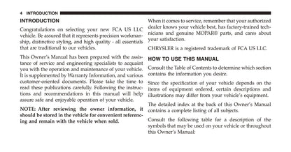 2016 Chrysler Country/Town Gebruikershandleiding | Engels