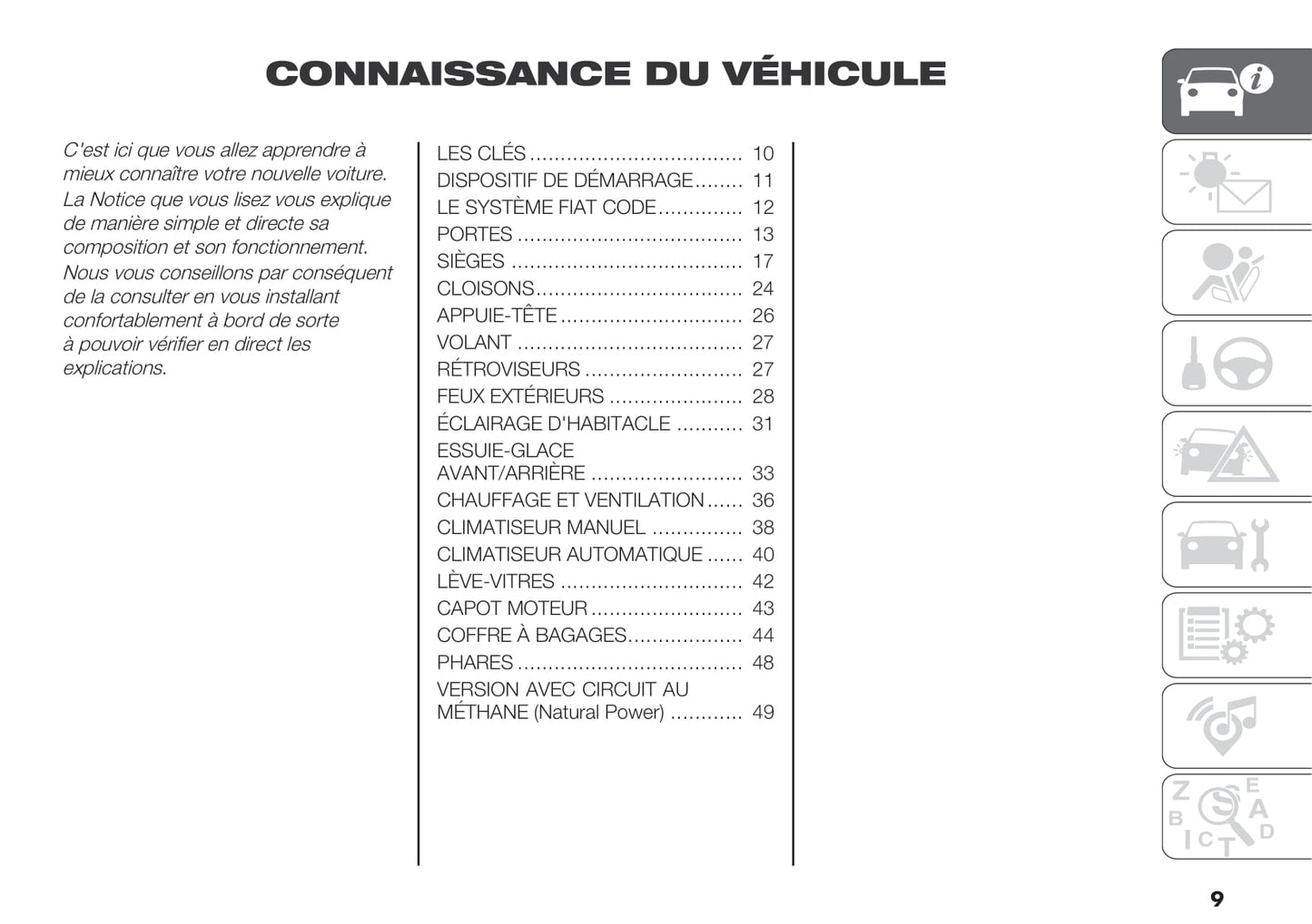 2018-2019 Fiat Doblò Bedienungsanleitung | Französisch