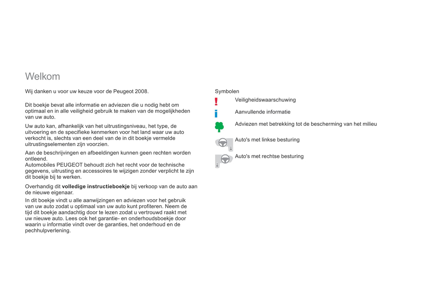 2018-2019 Peugeot 2008 Bedienungsanleitung | Niederländisch