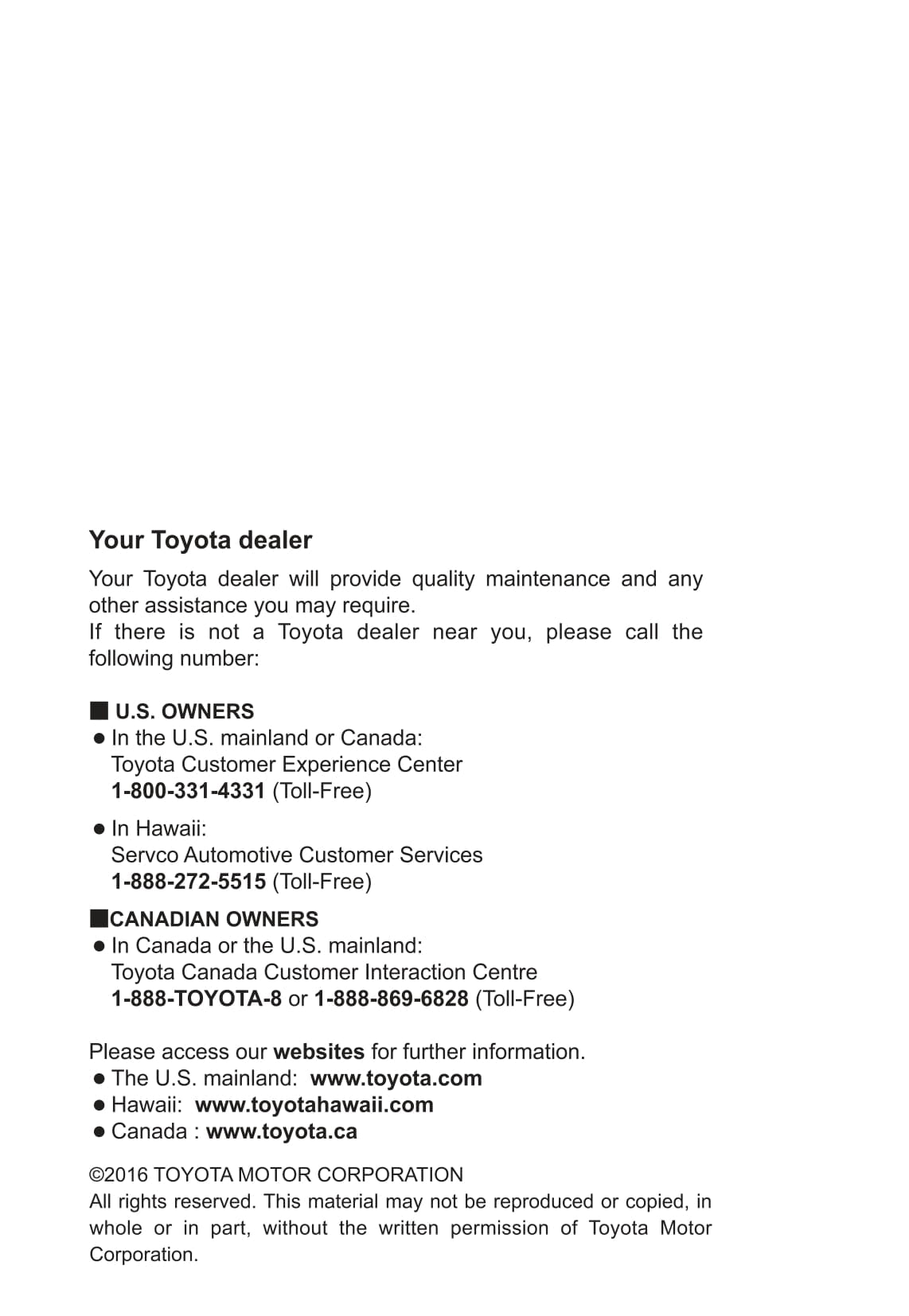 2017 Toyota 4Runner Gebruikershandleiding | Engels