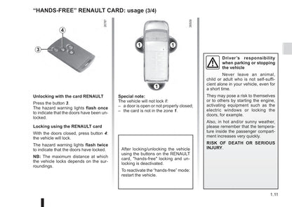 2015-2016 Renault Trafic Owner's Manual | English