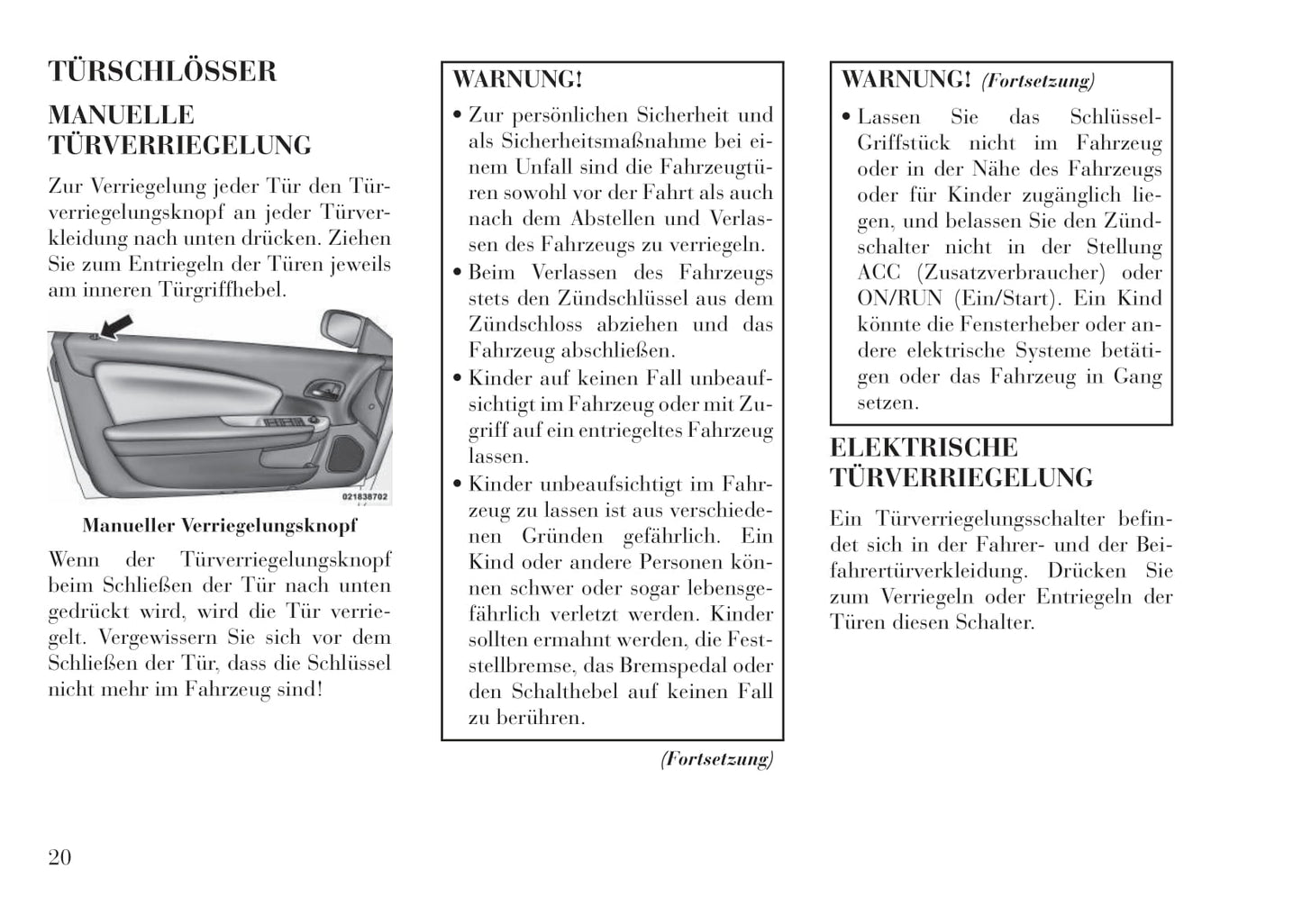 2012-2015 Lancia Flavia Owner's Manual | German