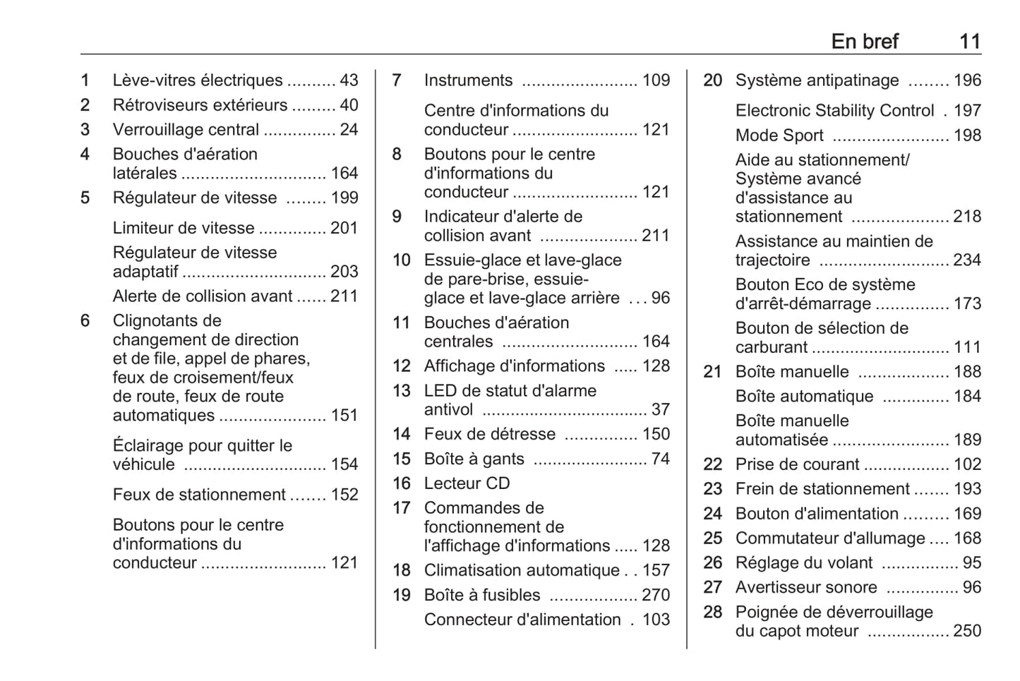 2018 Opel Astra Owner's Manual | French